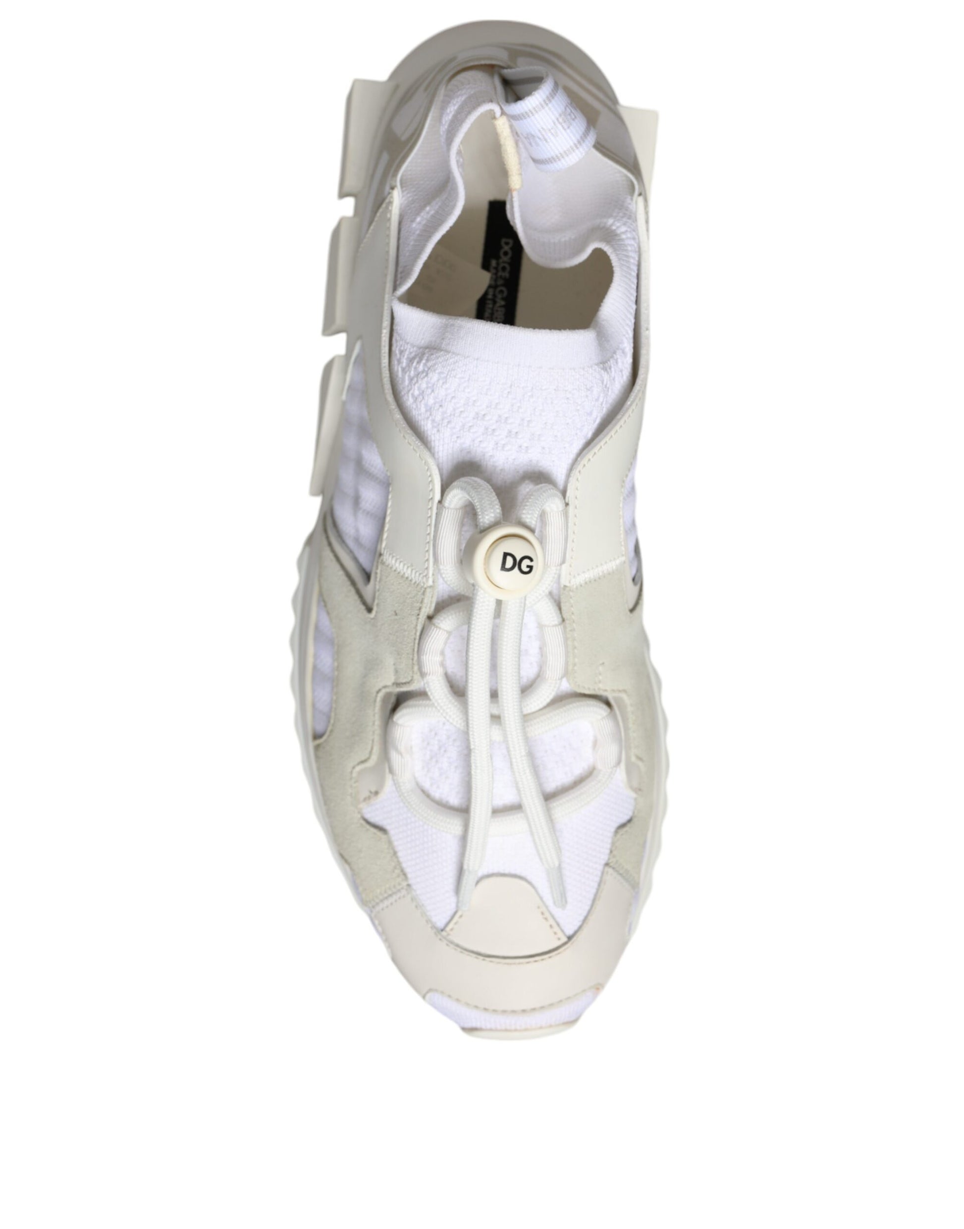 Dolce & Gabbana White Mesh Sorrento Trekking Sneakers for Women