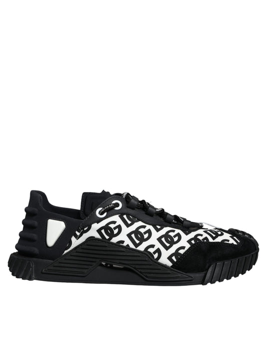 Black Logo Lace Up Low Top NS1 Sneakers Shoes - The Luxe Alliance