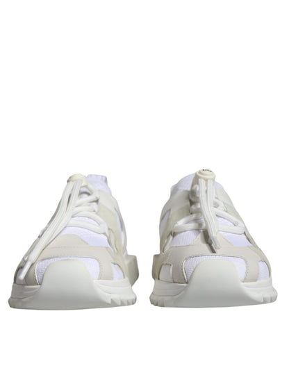 White Mesh Sorrento Trekking Sneakers Shoes - The Luxe Alliance