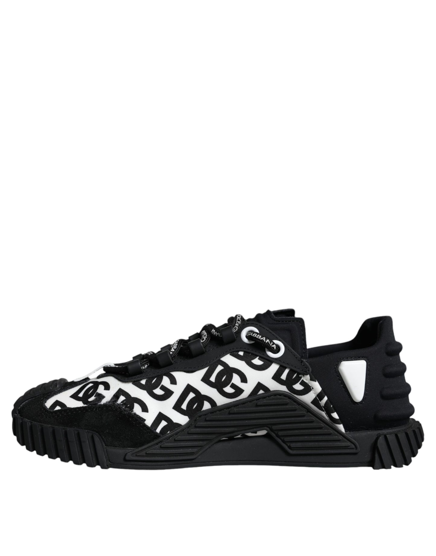 Black Logo Lace Up Low Top NS1 Sneakers Shoes - The Luxe Alliance