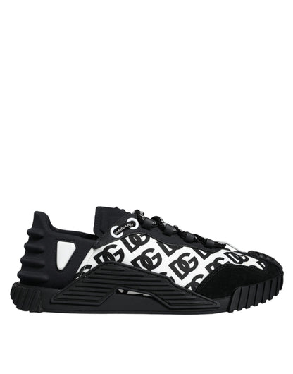 Black Logo Lace Up Low Top NS1 Sneakers Shoes - The Luxe Alliance