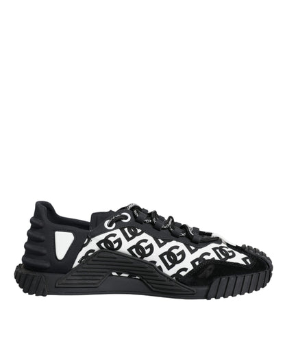  - Black Logo Lace Up Low Top NS1 Sneakers Shoes