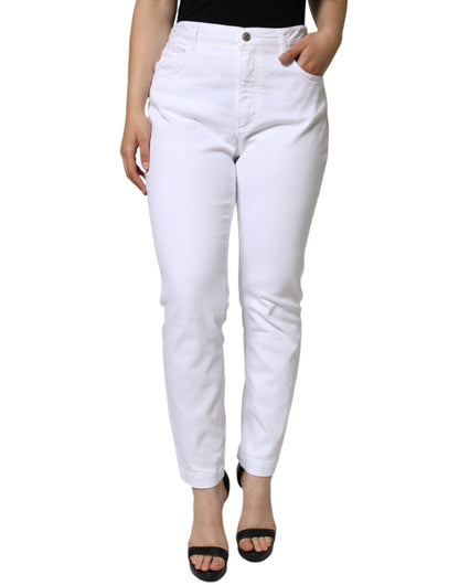  - White Cotton Stretch AUDREY Skinny Jeans