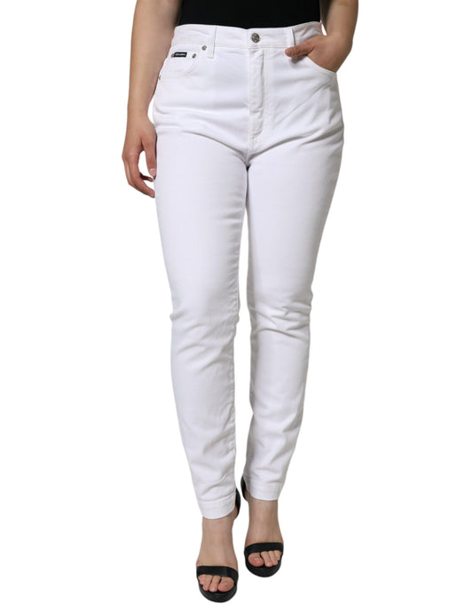  - White Cotton Stretch AUDREY Skinny Jeans