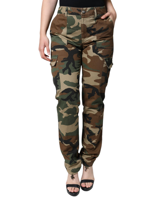  - Multicolor Camouflage Cargo Pants