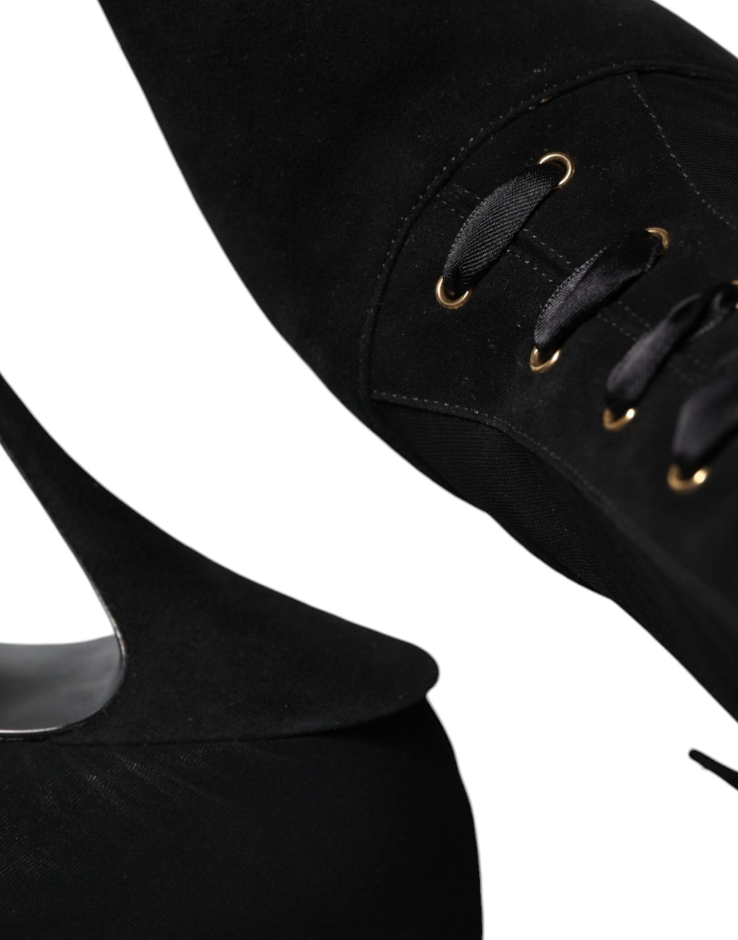  - Black Lace Up Trekking Ankle Boots Shoes