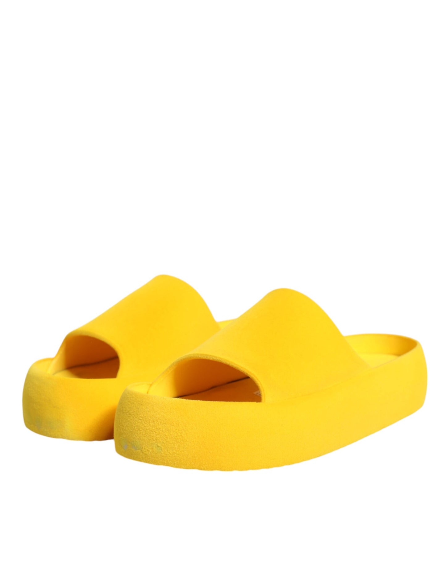  - Yellow Rubber Slides Sandals Beachwear Shoes