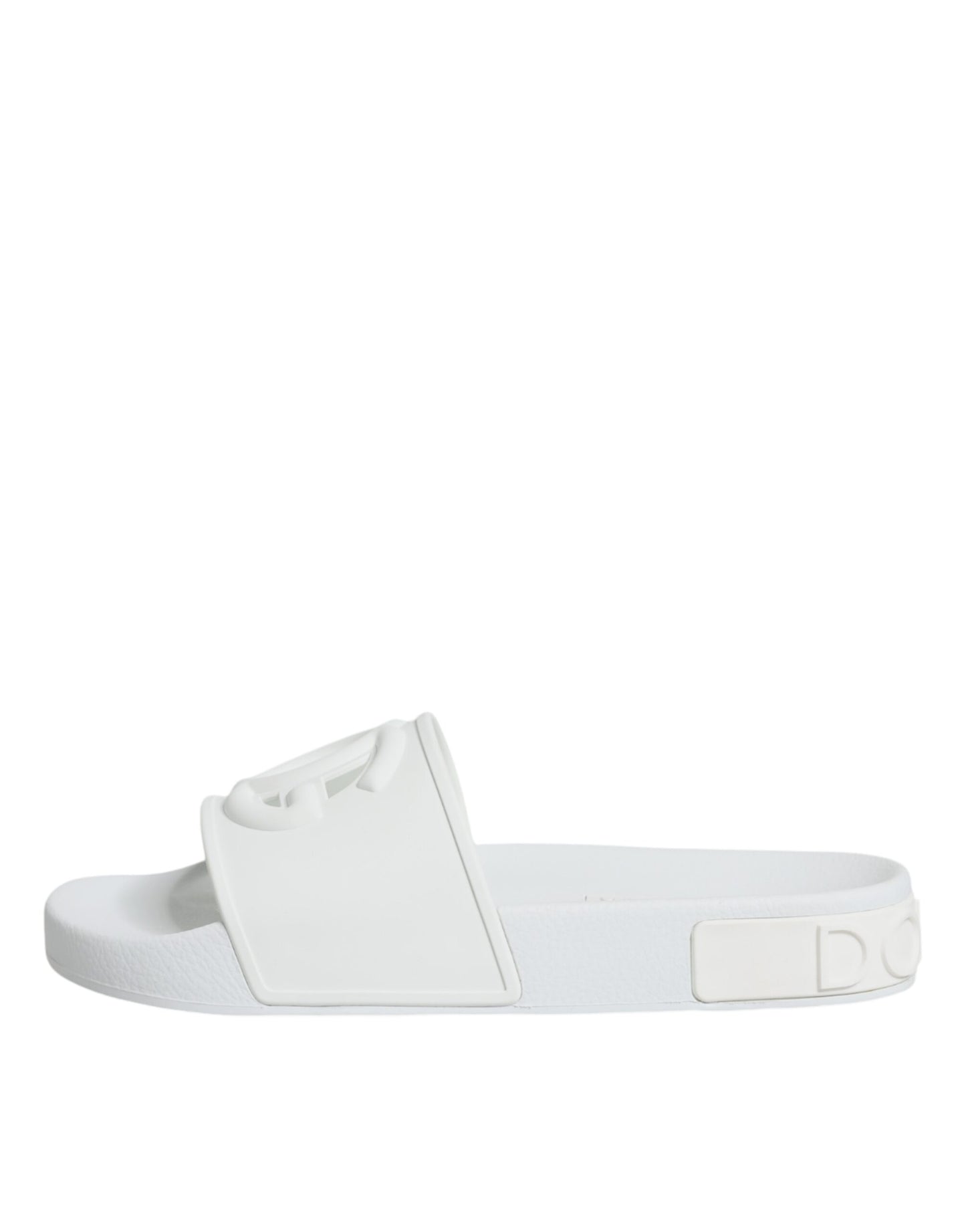 White Rubber Slides Sandals Beachwear Shoes - The Luxe Alliance