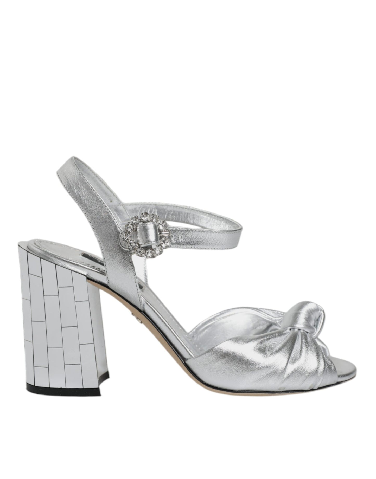  - Silver Mirror Heels KEIRA Sandals Shoes