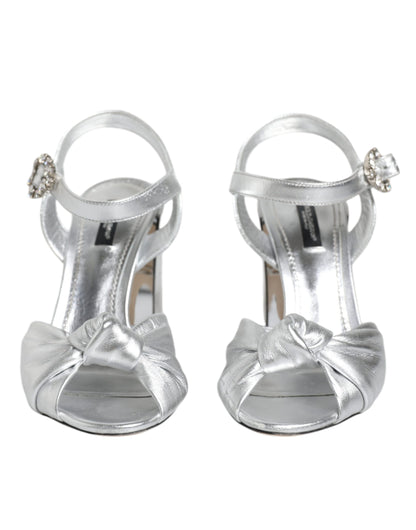 Silver Mirror Heels KEIRA Sandals Shoes - The Luxe Alliance