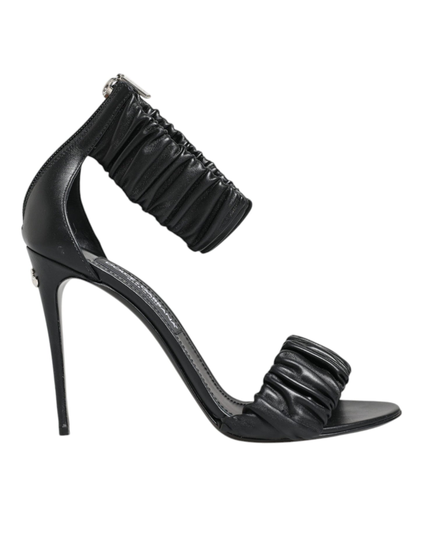 Black High Heels Ankle Strap Sandals Shoes - The Luxe Alliance