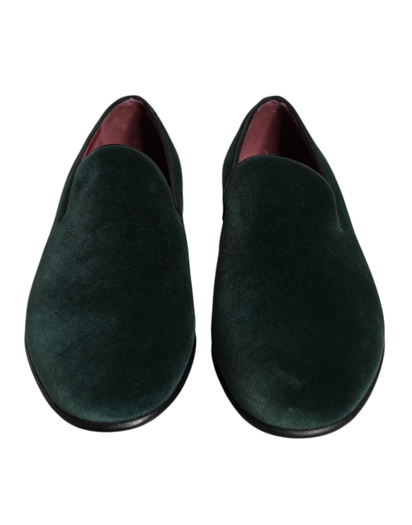 Green Velvet Slip On Loafers Flats Shoes - The Luxe Alliance