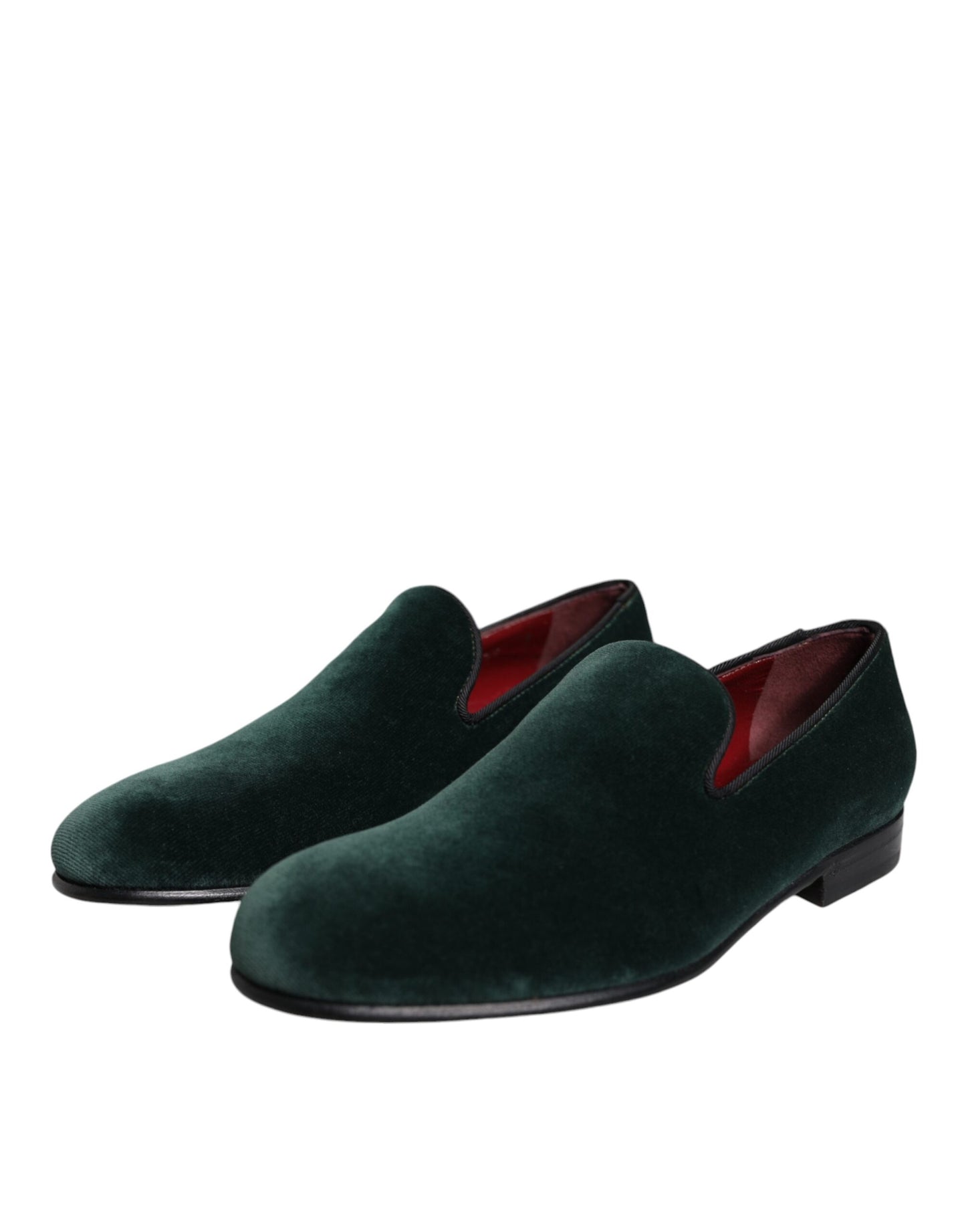 Green Velvet Slip On Loafers Flats Shoes - The Luxe Alliance