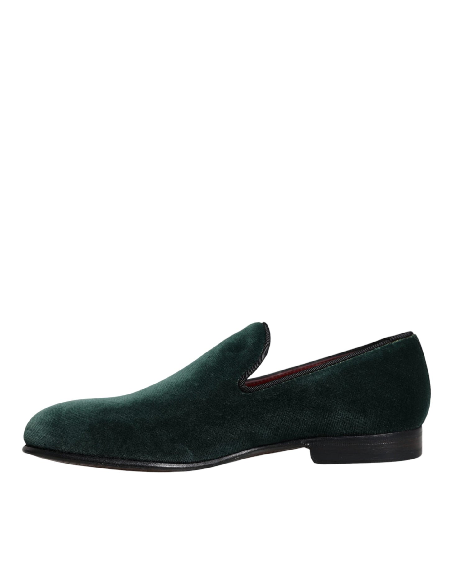 Green Velvet Slip On Loafers Flats Shoes - The Luxe Alliance