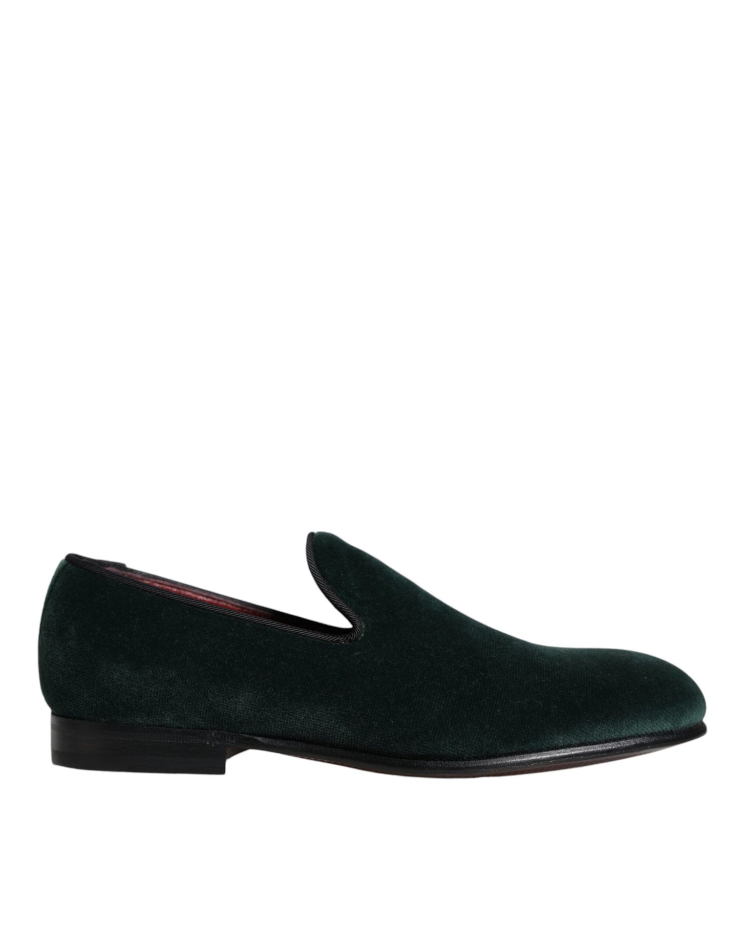 Green Velvet Slip On Loafers Flats Shoes - The Luxe Alliance