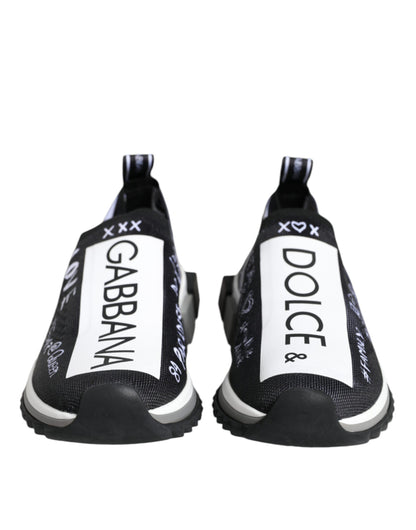 Dolce & Gabbana Women's Graffiti Print Sorrento Low Top Sneakers
