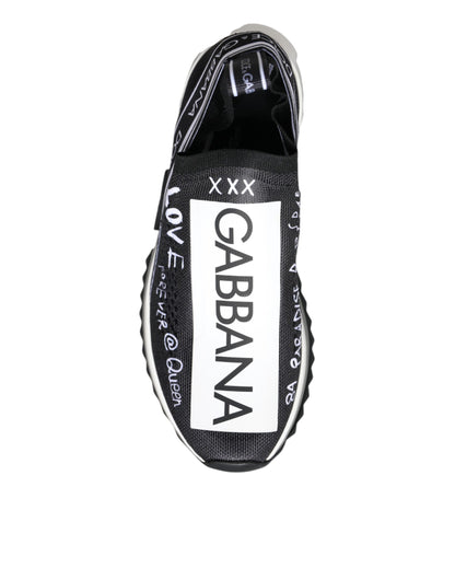 Dolce & Gabbana Women's Graffiti Print Sorrento Low Top Sneakers