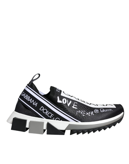 Dolce & Gabbana Women's Graffiti Print Sorrento Low Top Sneakers