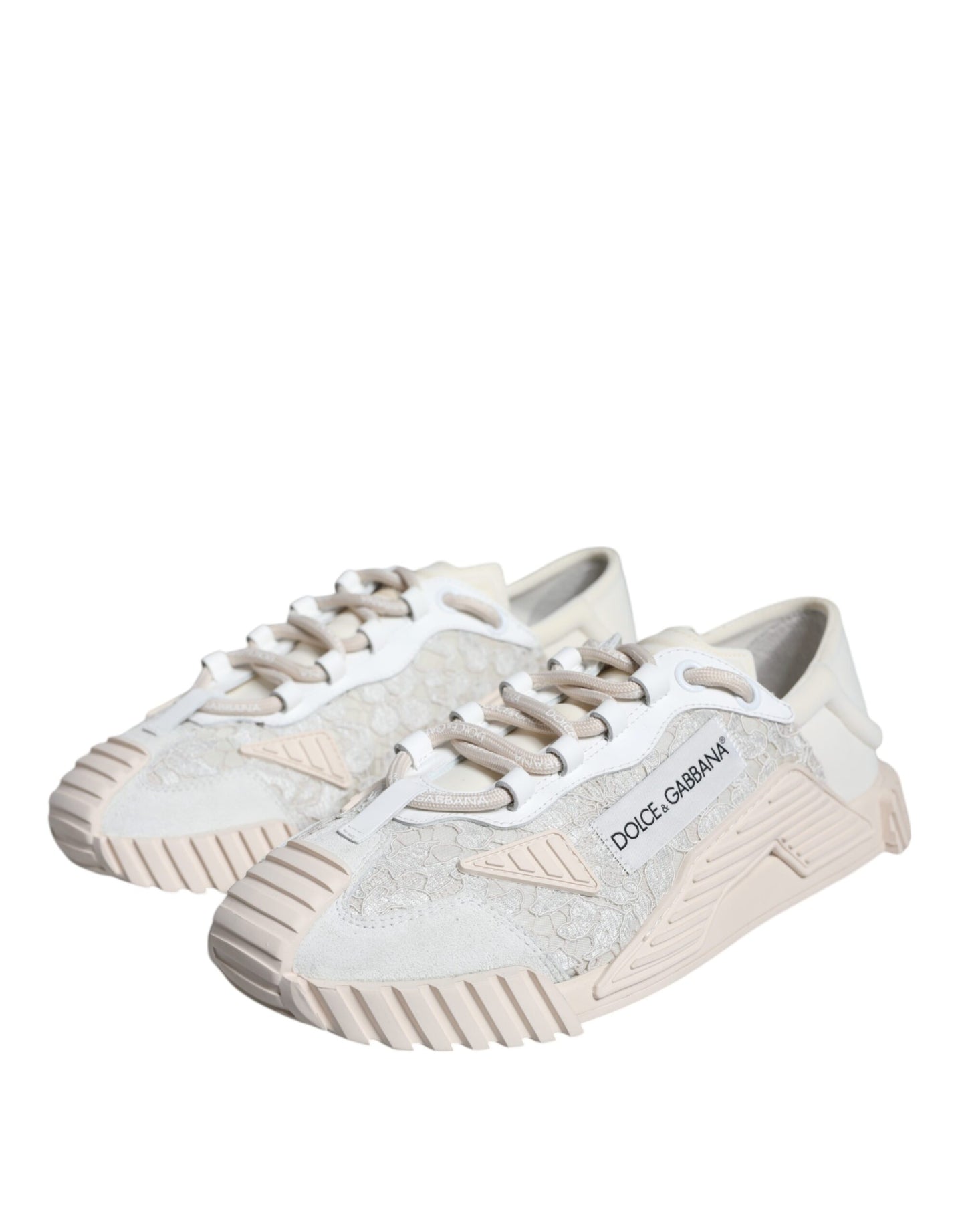 White Lace NS1 Low Top Sneaker Sports Shoes - The Luxe Alliance