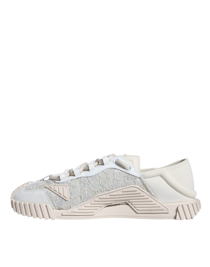 White Lace NS1 Low Top Sneaker Sports Shoes - The Luxe Alliance