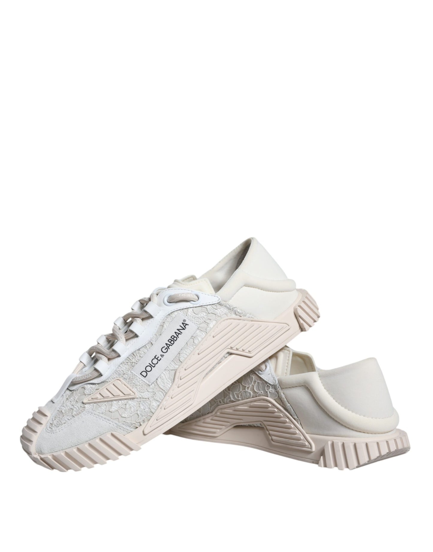 White Lace NS1 Low Top Sneaker Sports Shoes - The Luxe Alliance