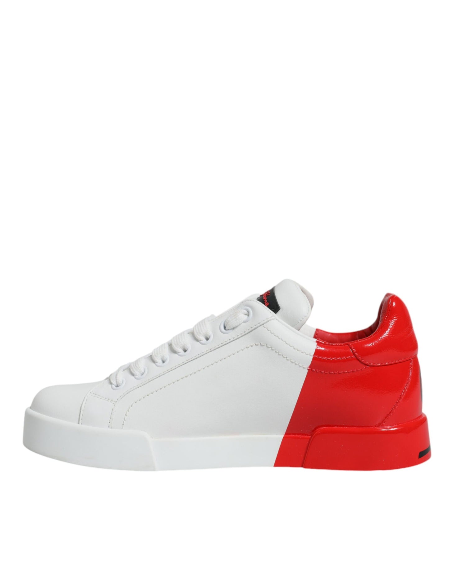 White Red Portofino Low Top Sneakers Shoes - The Luxe Alliance