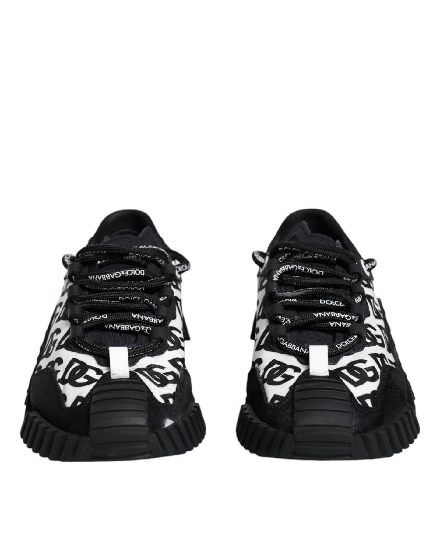 Black Logo Lace Up Low Top NS1 Sneakers Shoes - The Luxe Alliance