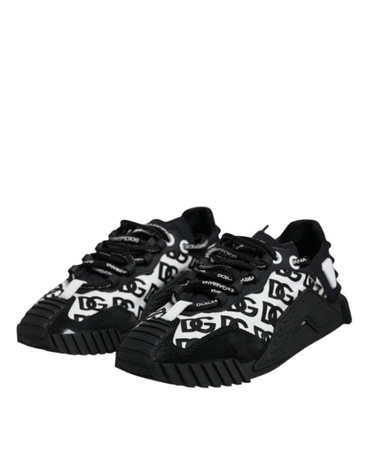 Black Logo Lace Up Low Top NS1 Sneakers Shoes - The Luxe Alliance