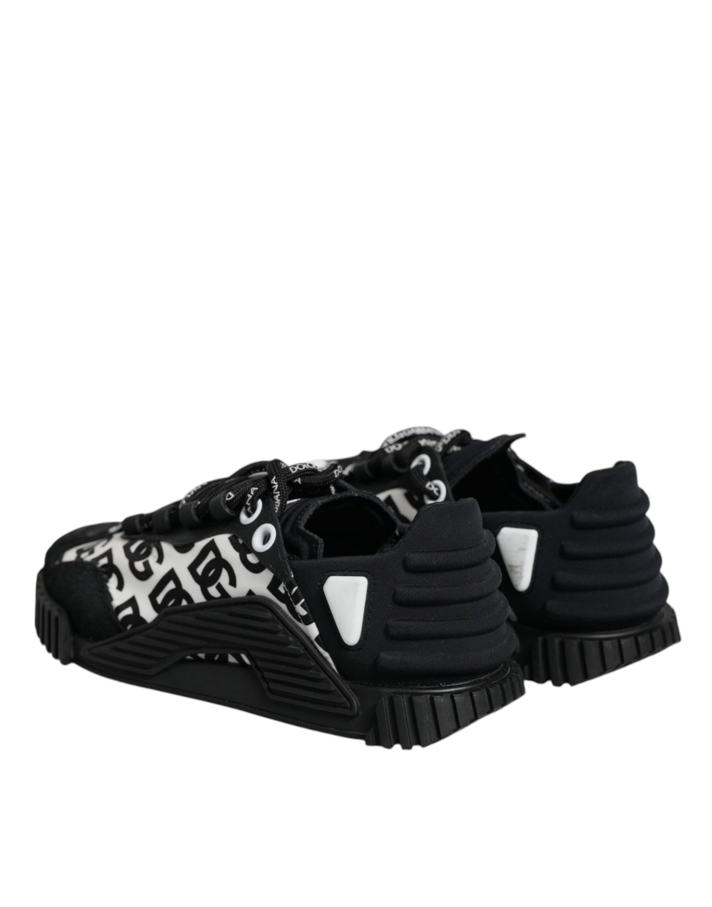 Black Logo Lace Up Low Top NS1 Sneakers Shoes - The Luxe Alliance