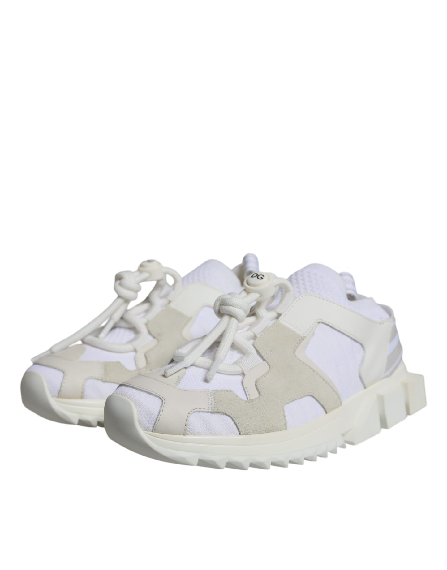 White Mesh Sorrento Trekking Sneakers Shoes - The Luxe Alliance