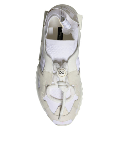 White Mesh Sorrento Trekking Sneakers Shoes - The Luxe Alliance