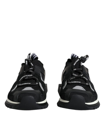 Black Mesh Sorrento Trekking Sneakers Shoes - The Luxe Alliance