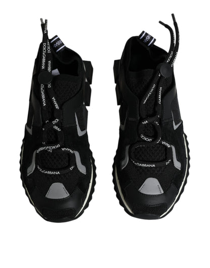 Black Mesh Sorrento Trekking Sneakers Shoes - The Luxe Alliance