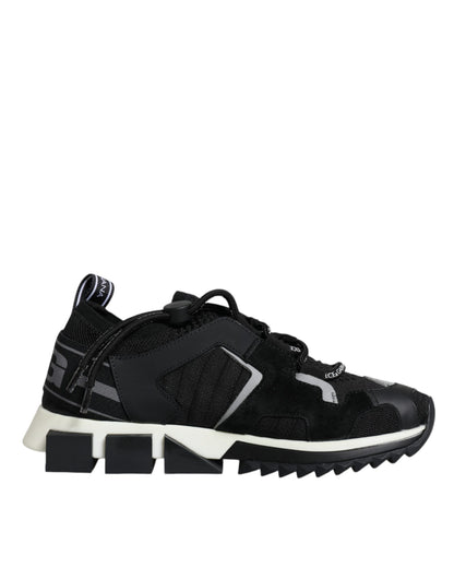 Black Mesh Sorrento Trekking Sneakers Shoes - The Luxe Alliance