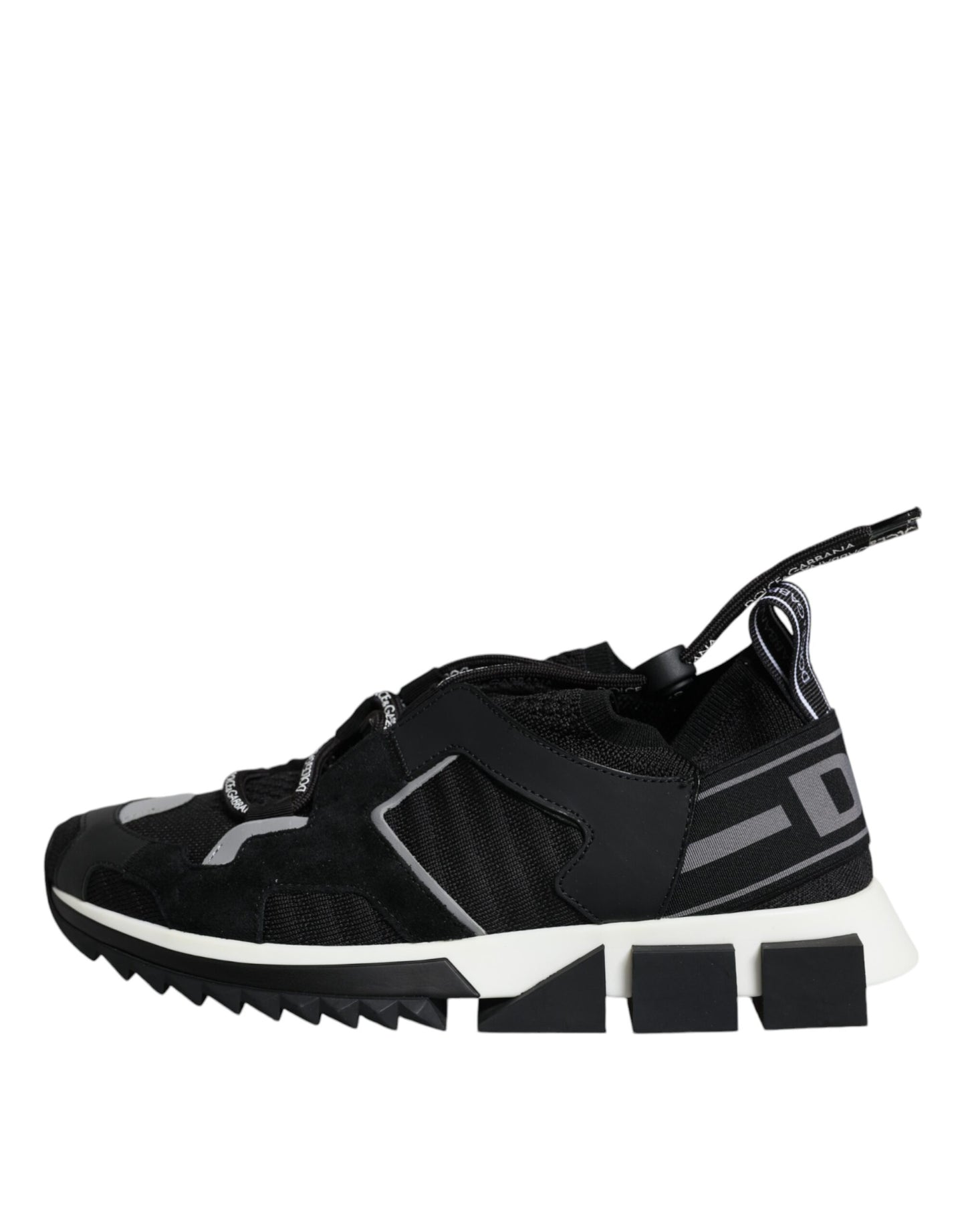 Black Mesh Sorrento Trekking Sneakers Shoes - The Luxe Alliance