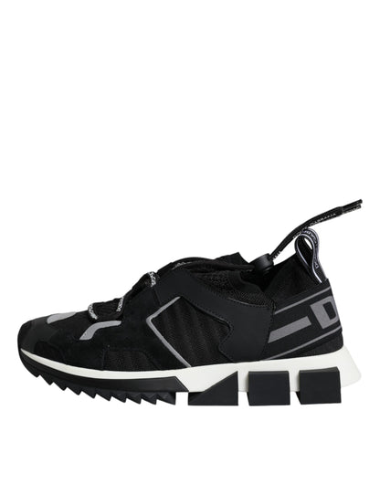 Black Mesh Sorrento Trekking Sneakers Shoes - The Luxe Alliance