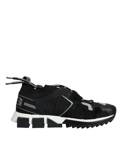 Black Mesh Sorrento Trekking Sneakers Shoes - The Luxe Alliance