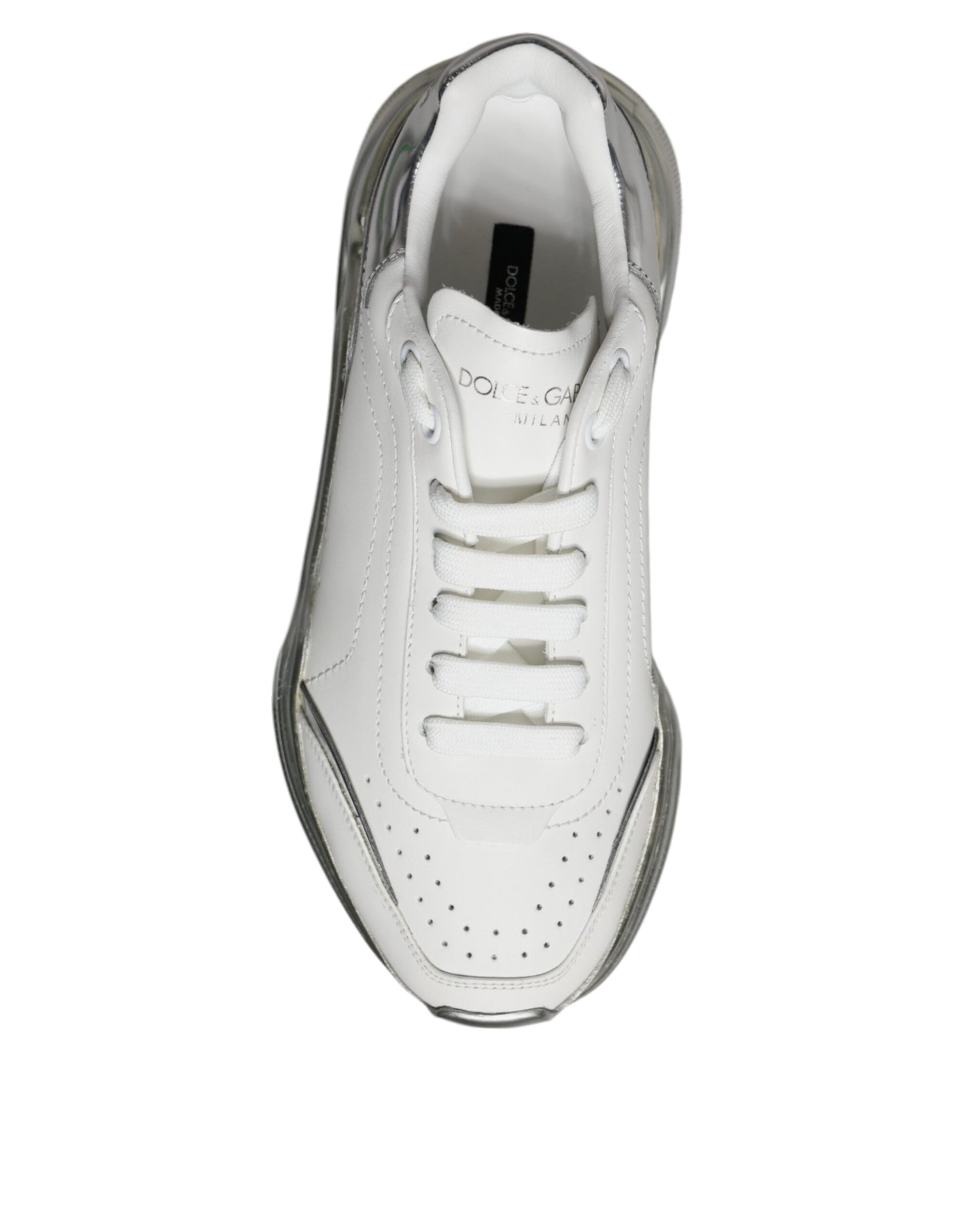 Silver White Daymaster Low Top Sneakers Shoes - The Luxe Alliance