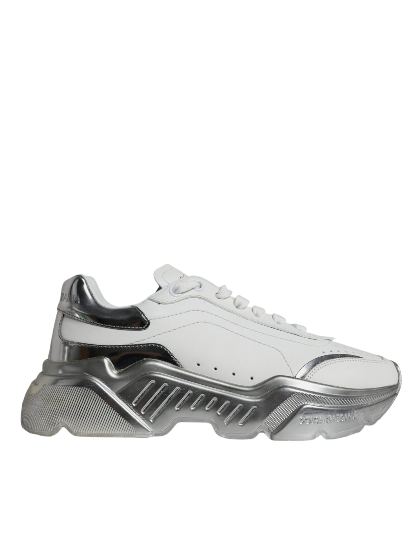 Silver White Daymaster Low Top Sneakers Shoes - The Luxe Alliance