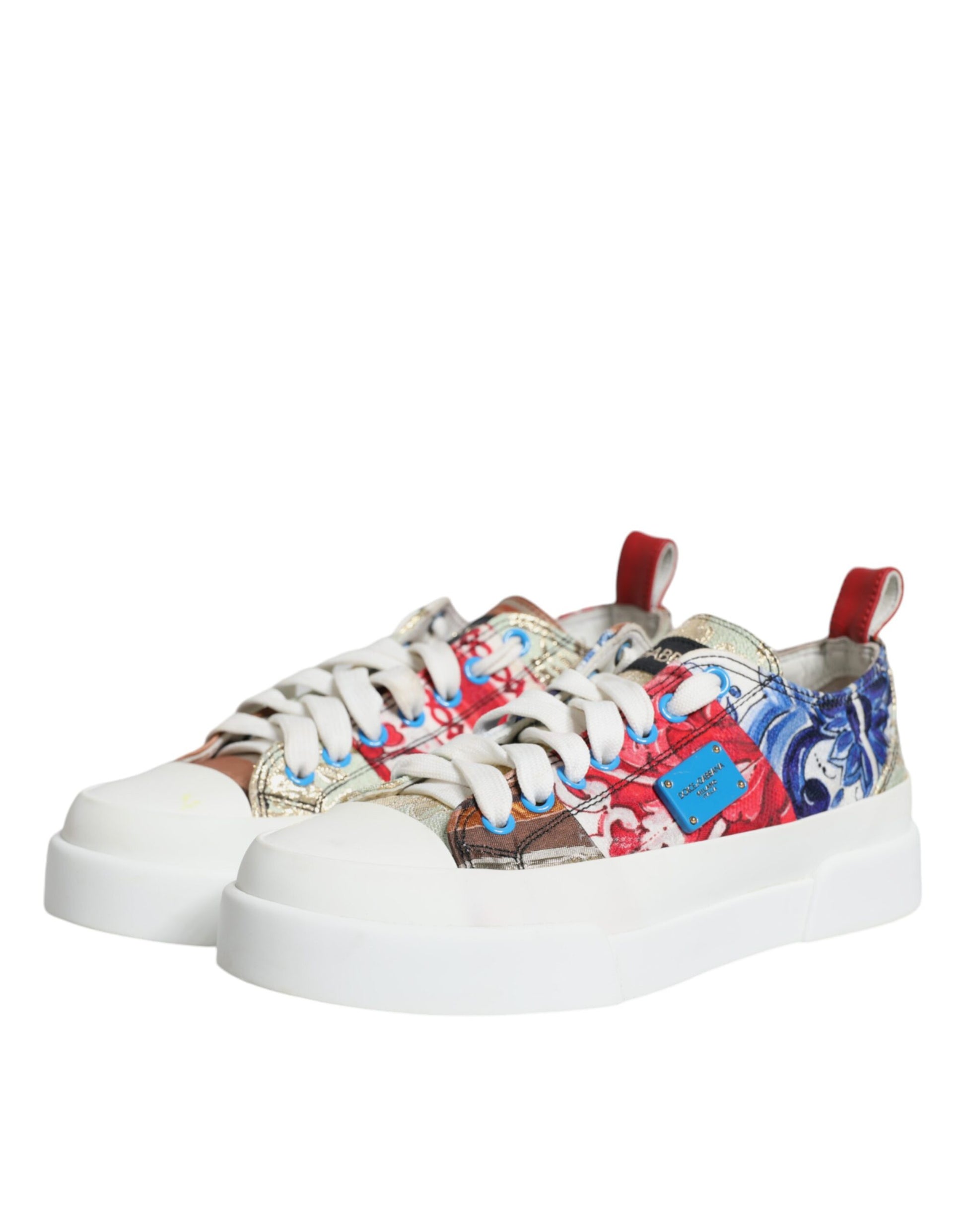 Multicolor Patchwork Low Top Sneakers Shoes