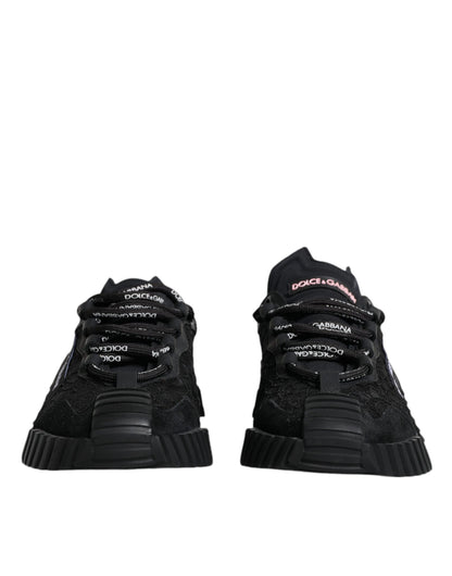 Black Nylon Low Top NS1 Sneakers Shoes - The Luxe Alliance