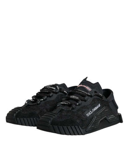 Black Nylon Low Top NS1 Sneakers Shoes - The Luxe Alliance