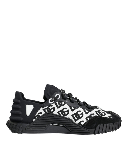  - Black Logo Lace Up Low Top NS1 Sneakers Shoes