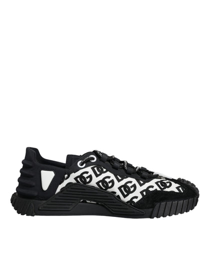  - Black Logo Lace Up Low Top NS1 Sneakers Shoes