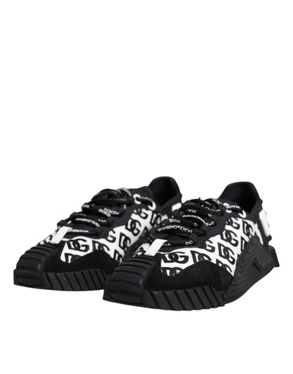  - Black Logo Lace Up Low Top NS1 Sneakers Shoes