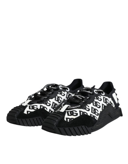  - Black Logo Lace Up Low Top NS1 Sneakers Shoes