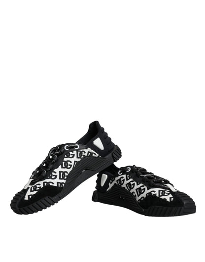  - Black Logo Lace Up Low Top NS1 Sneakers Shoes