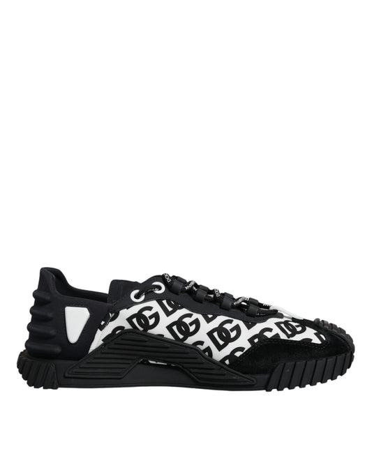  - Black Logo Lace Up Low Top NS1 Sneakers Shoes