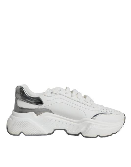  - Silver White Daymaster Low Top Sneakers Shoes