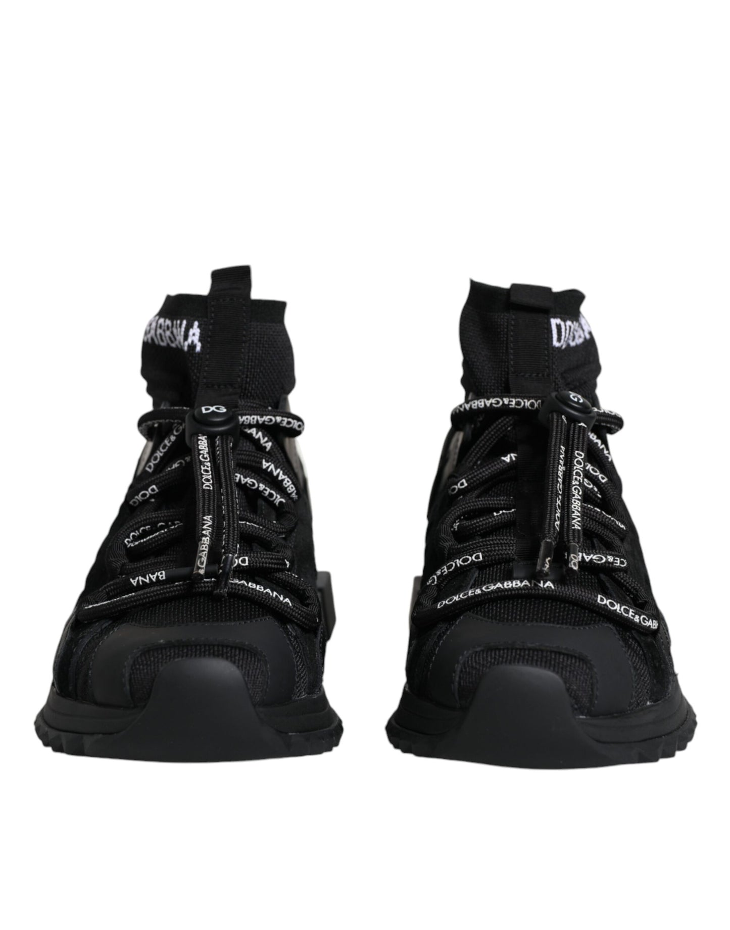  - Black Sorrento Socks Logo Sneakers Shoes